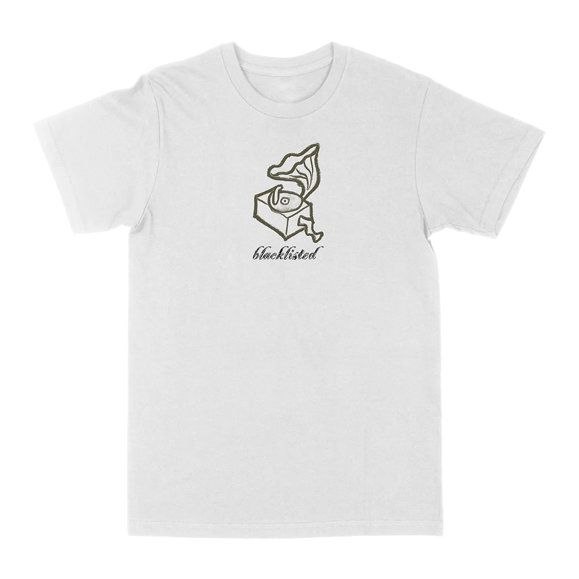 Blacklisted “No One: Phonograph” White T-Shirt