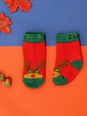 Blade and Rose Festive Deer Cotton Socks 聖誕小鹿全棉嬰兒襪