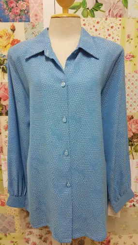 Blue & White Blouse BT0117