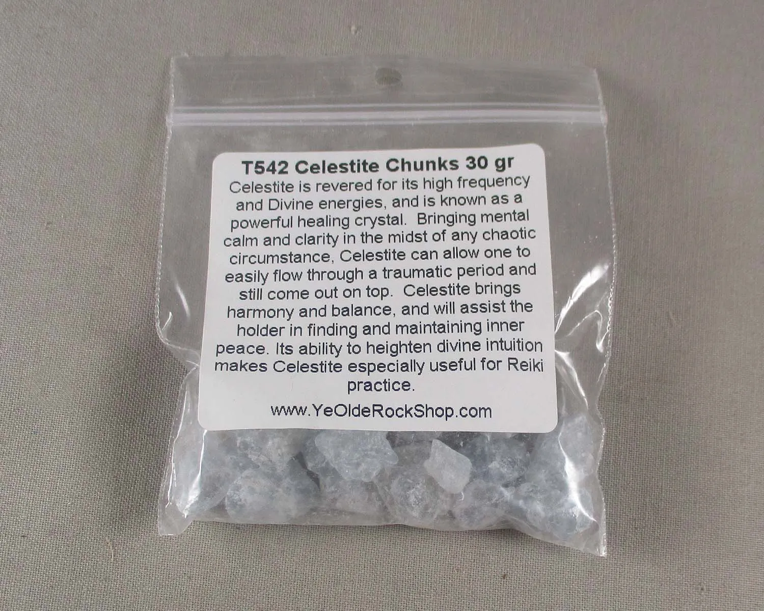 Blue Celestite Crystals Raw 30gr H015**