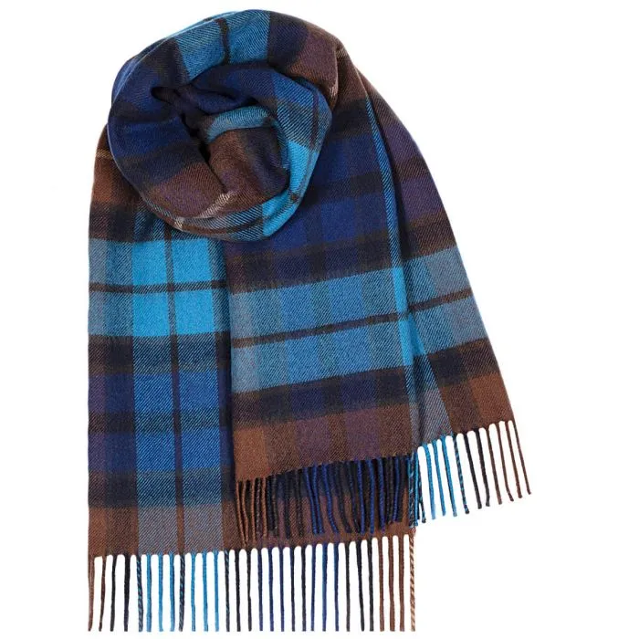 Bobbie Buchanan Blue Tartan Lambswool Stole