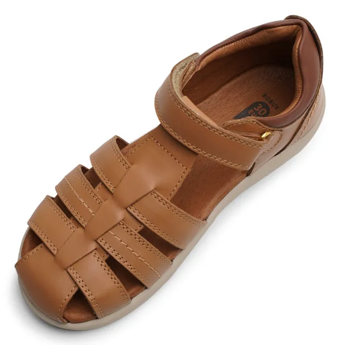 Bobux Kid  Plus Roam Caramel Toffee Closed Toe Sandal