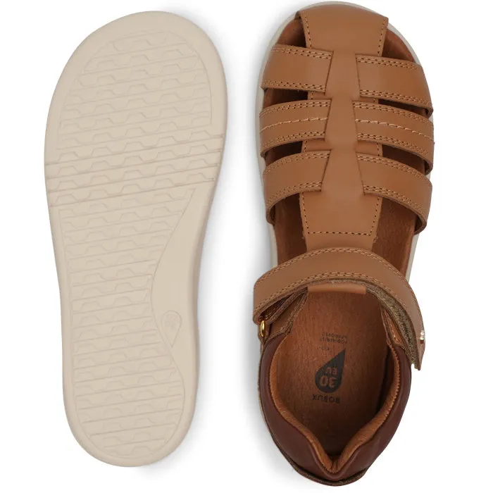 Bobux Kid  Plus Roam Caramel Toffee Closed Toe Sandal