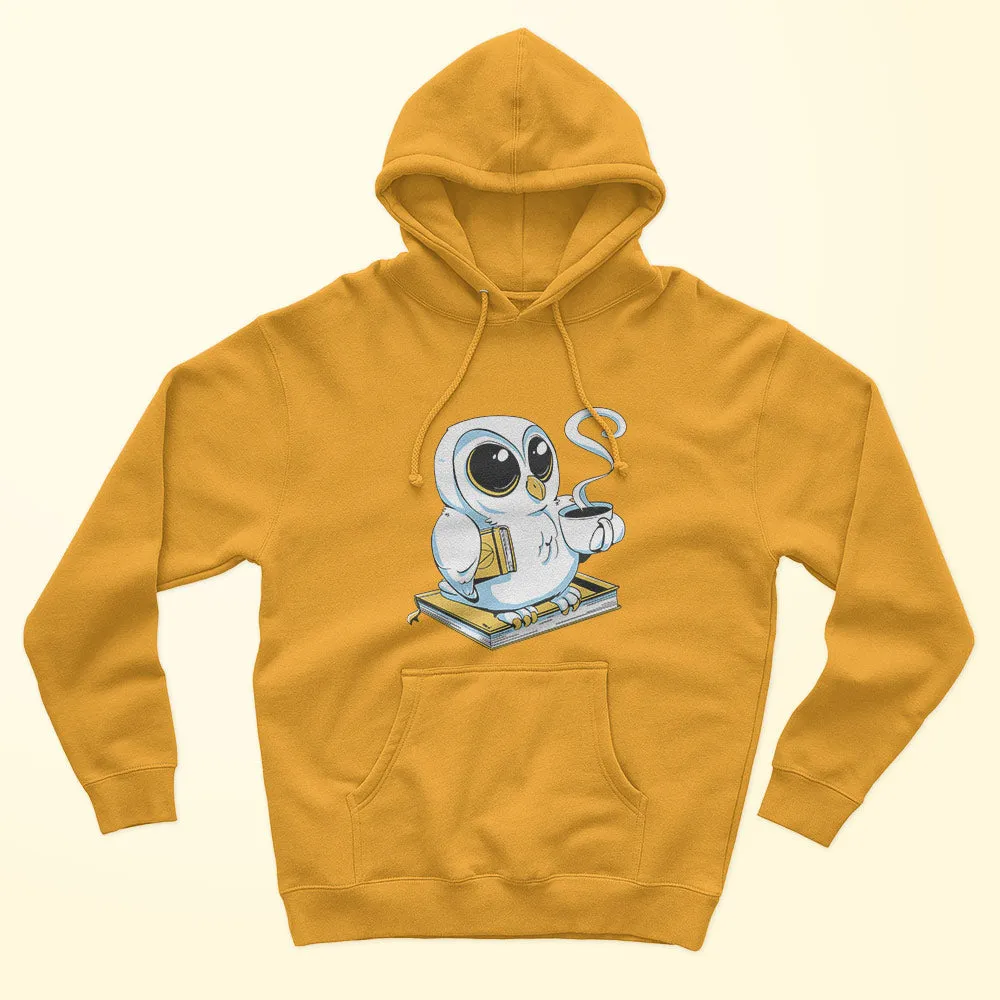 Book Owl & Coffee Unisex Hoodie