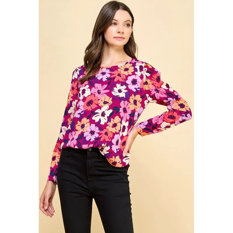 Brighten Your Day Floral Long Sleeve