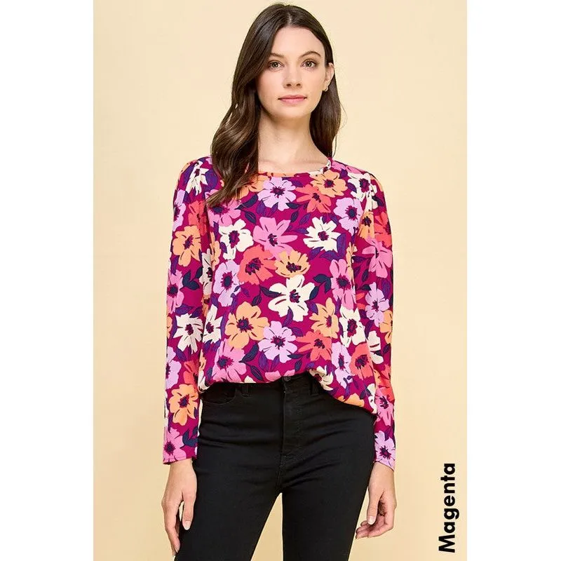 Brighten Your Day Floral Long Sleeve