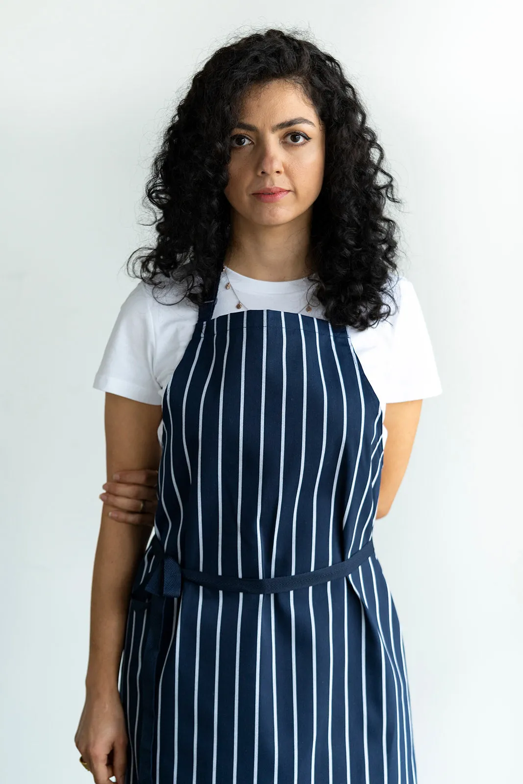 BUTCHER Striped Bib Apron