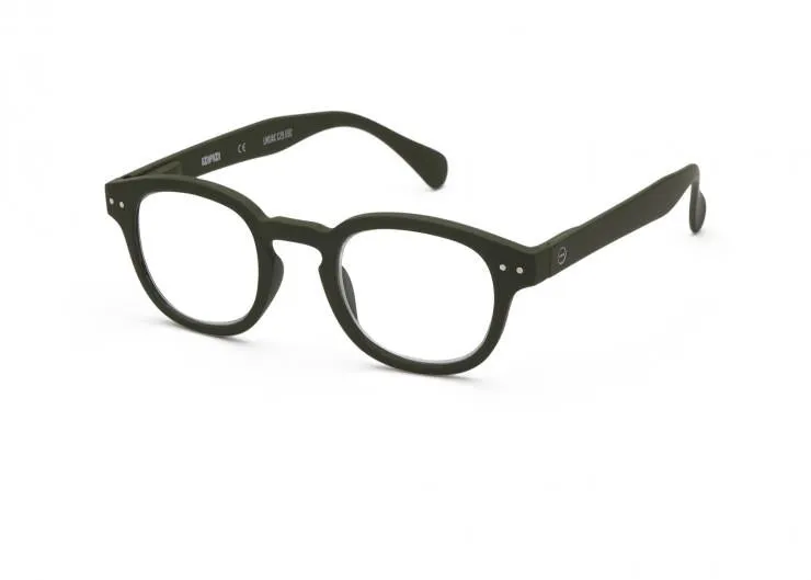 #C Reading Glasses (Kaki Green)