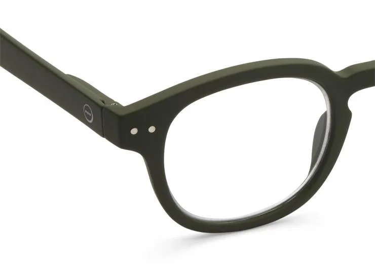 #C Reading Glasses (Kaki Green)