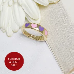 Cara Pink And Purple Multicolour Ring - Sample