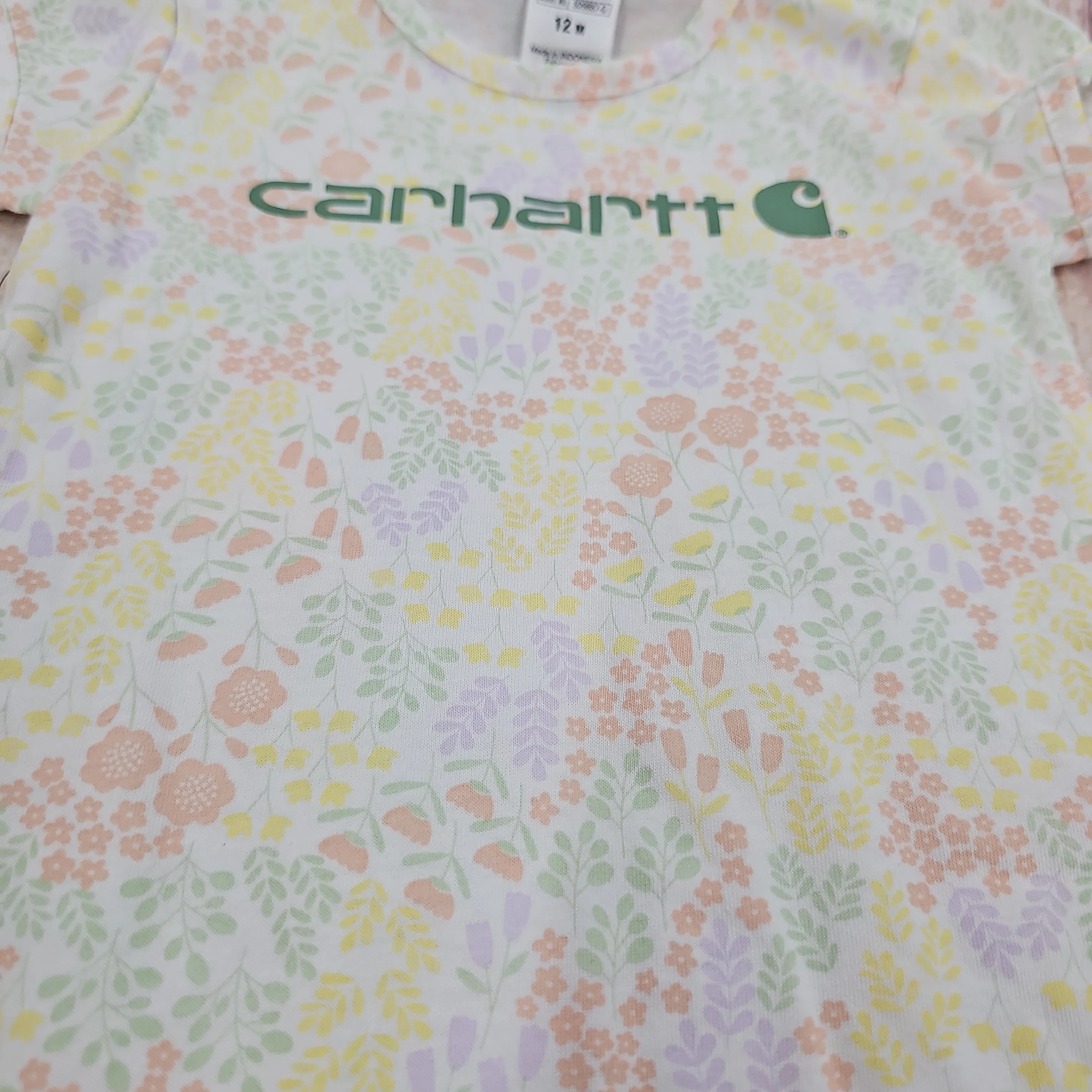 CARHARTT 2 PIECE GIRLS BIB SET