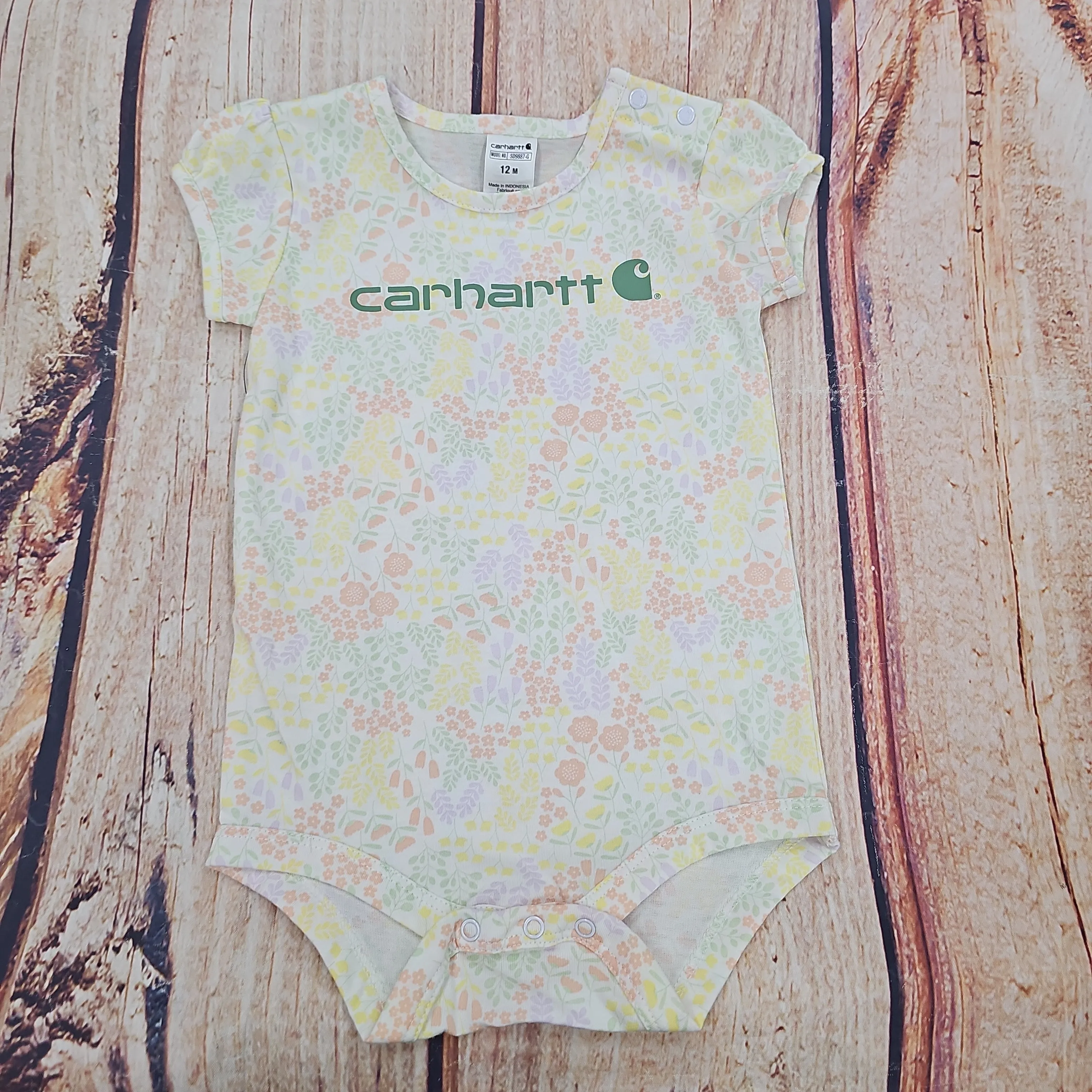 CARHARTT 2 PIECE GIRLS BIB SET