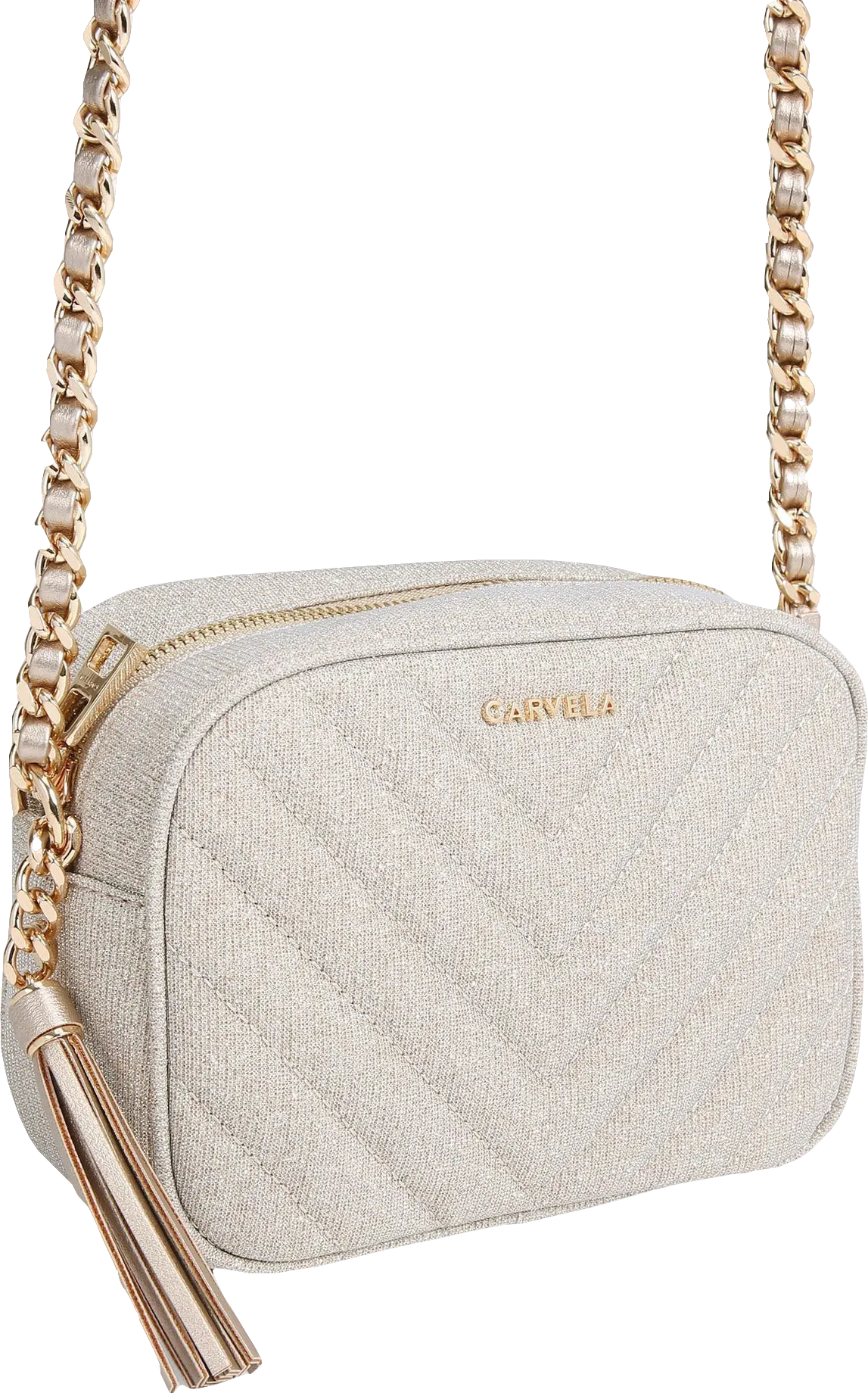 Carvela Metallic Gold Chain Strap Cross Body Bag BNWT