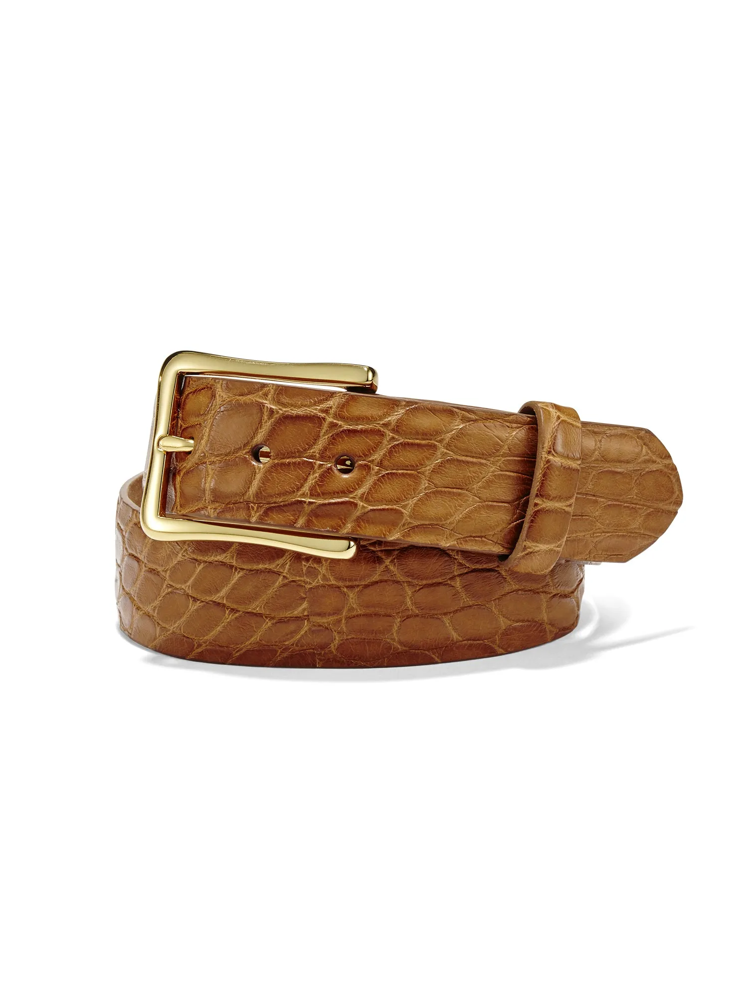 Cheri Gator Belt With Gold Buckle