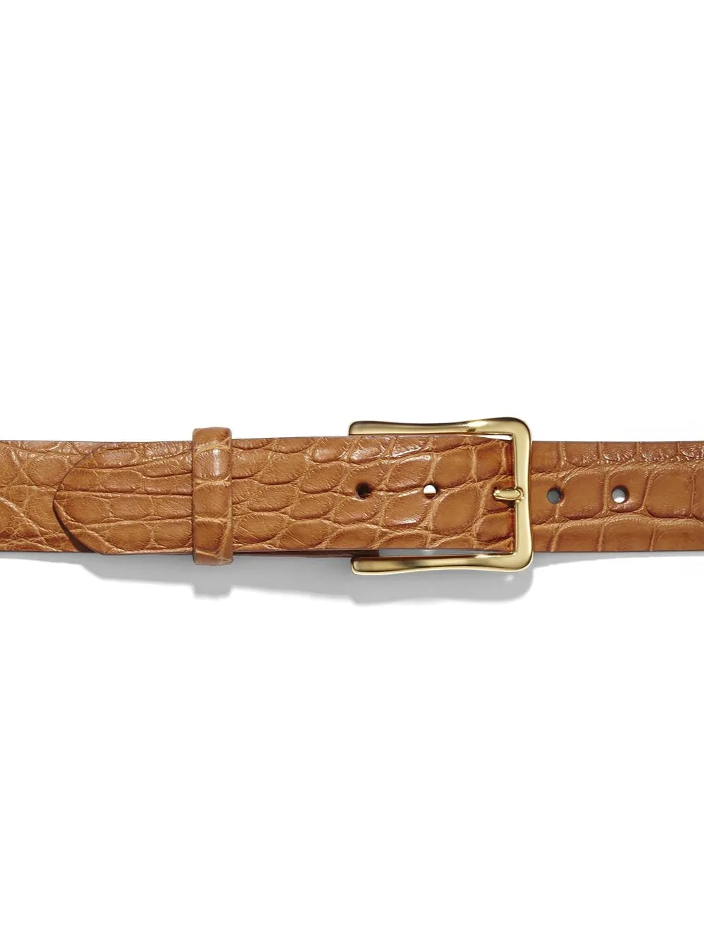 Cheri Gator Belt With Gold Buckle