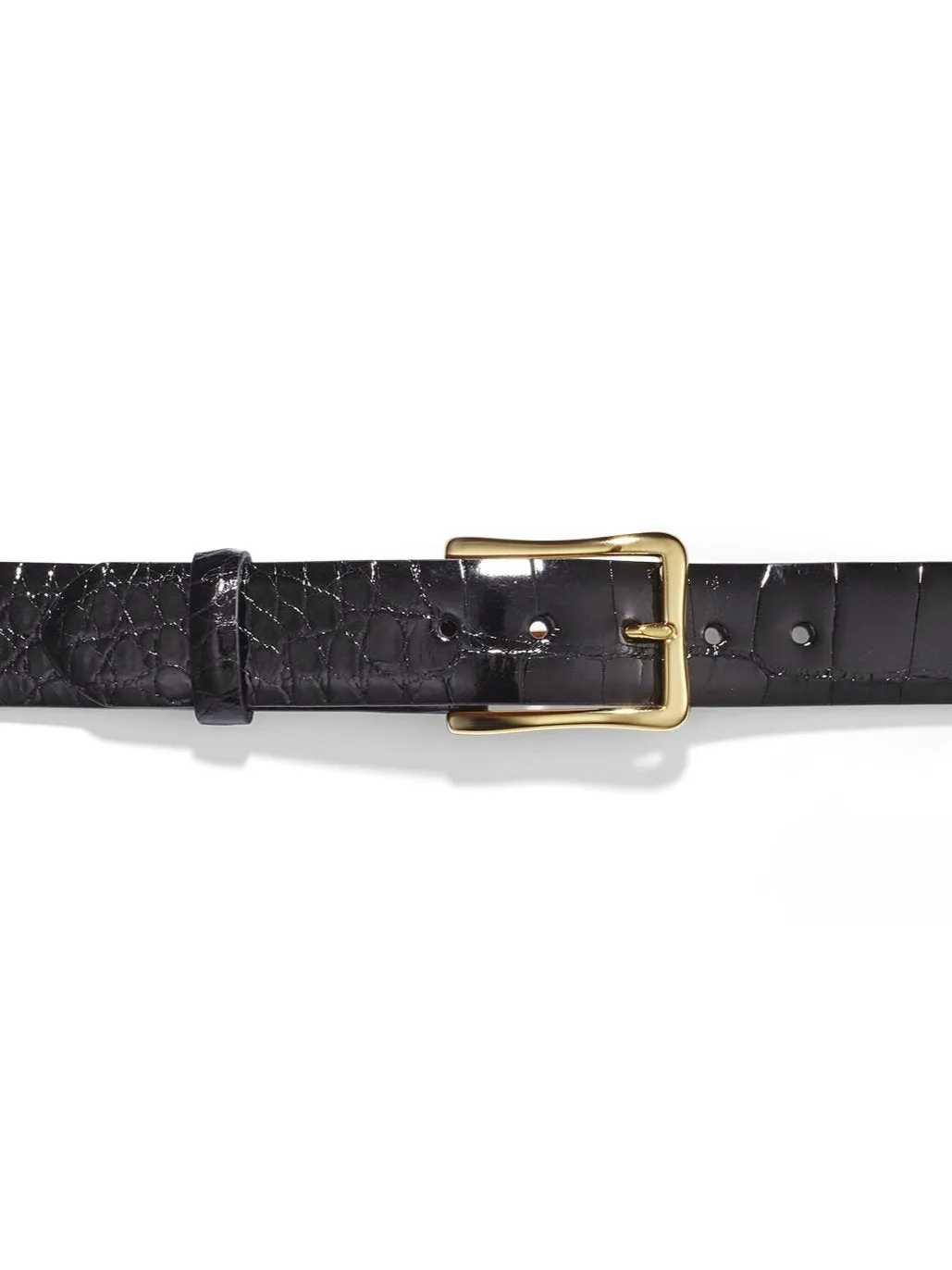 Cheri Gator Belt With Gold Buckle