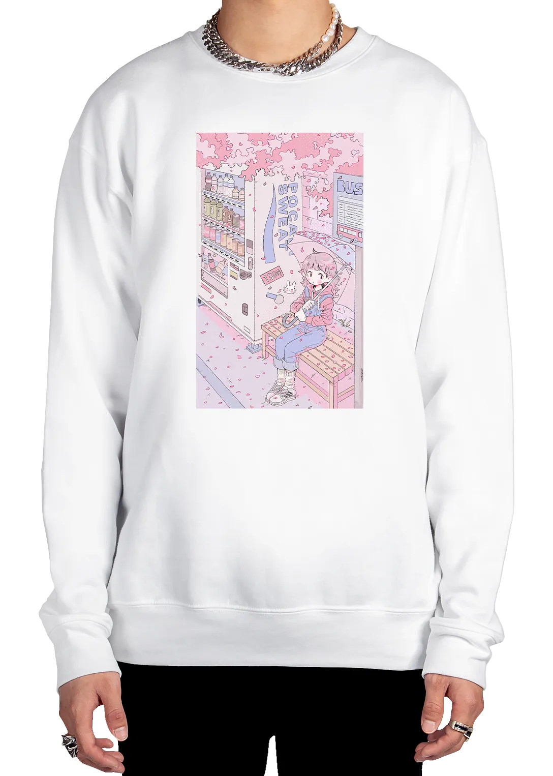 Cherry Blossom Rain Sweatshirt