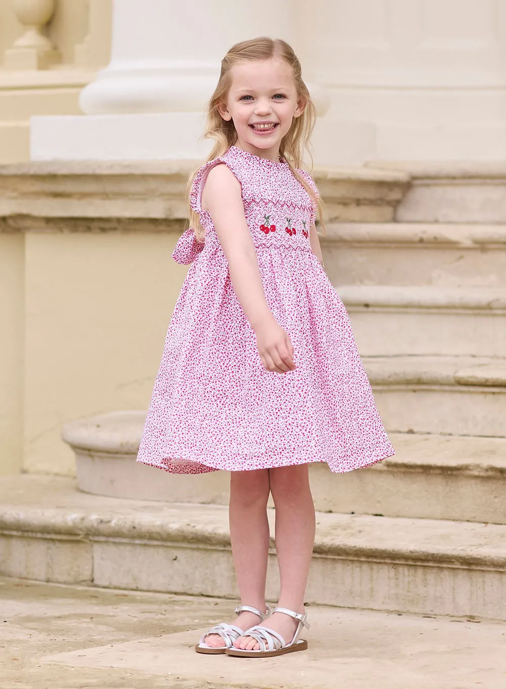 Cherry Smocked Dress