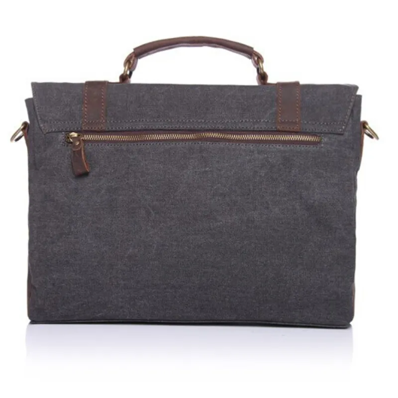 Chester Canvas Leather Messenger Bag