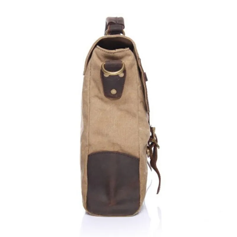 Chester Canvas Leather Messenger Bag