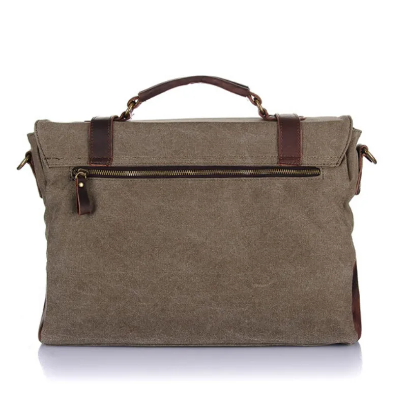 Chester Canvas Leather Messenger Bag