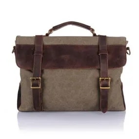 Chester Canvas Leather Messenger Bag