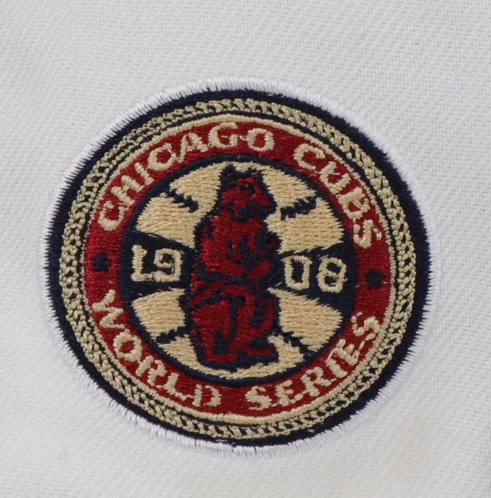 CHICAGO CUBS (WHITE) "1908 WORLDSERIES" NEW ERA 59FIFTY FITTED (GREEN BOTTOM)