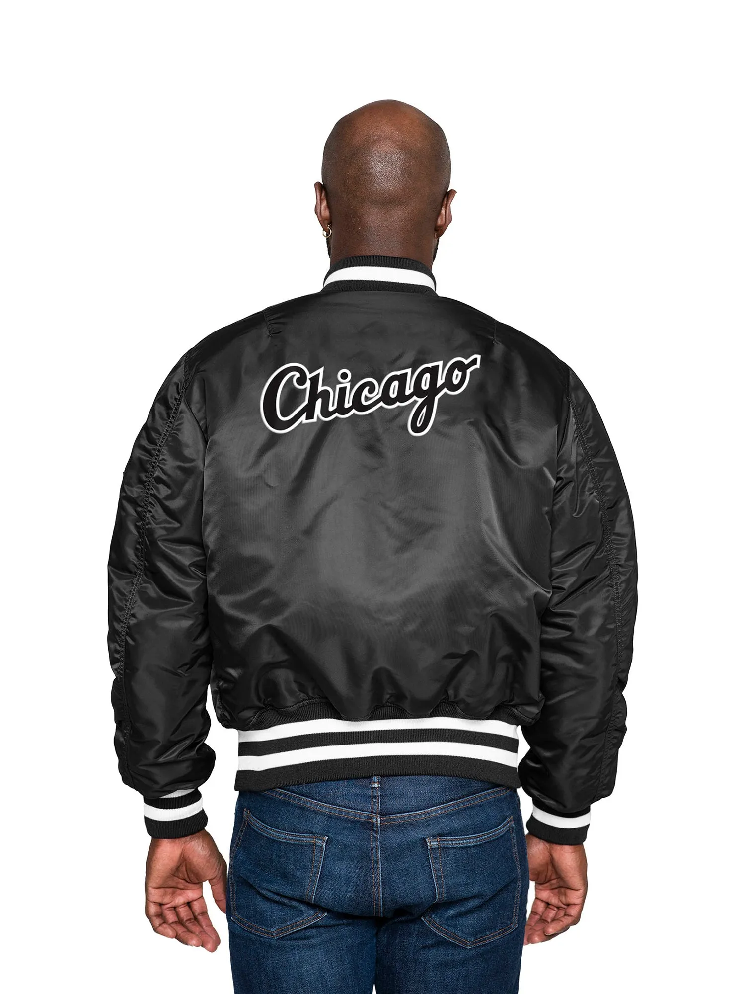 CHICAGO WHITE SOX X ALPHA X NEW ERA MA-1 BOMBER JACKET