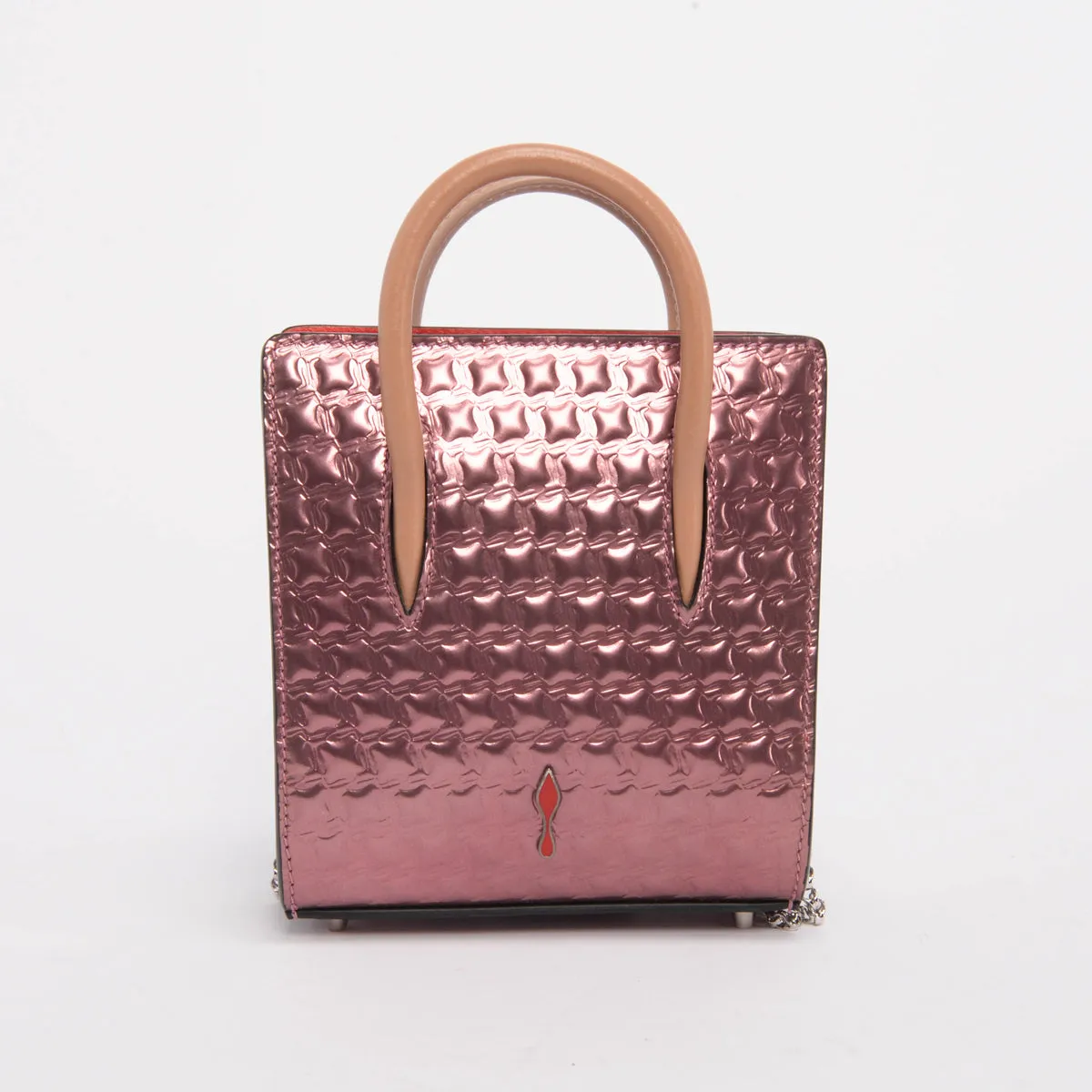 Christian Louboutin Rainbow Strass Crystal Nano Paloma Tote