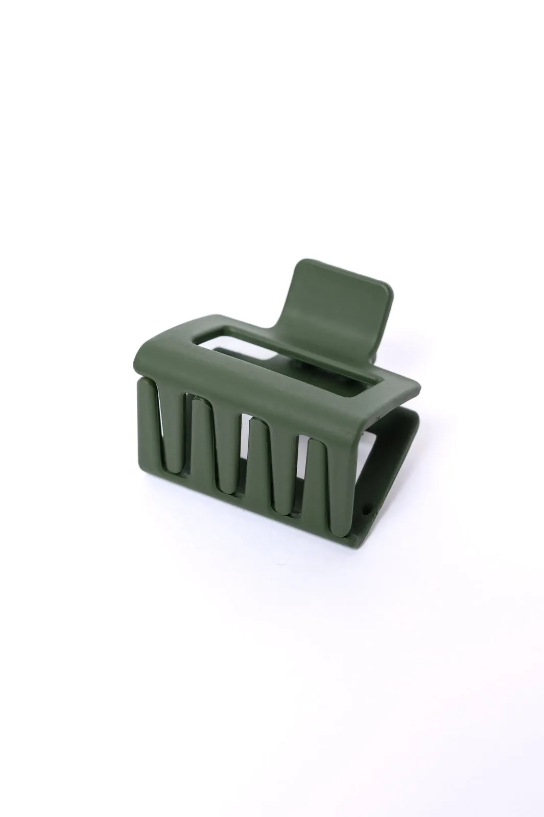 Claw Clip Set of 4 in Forest Green