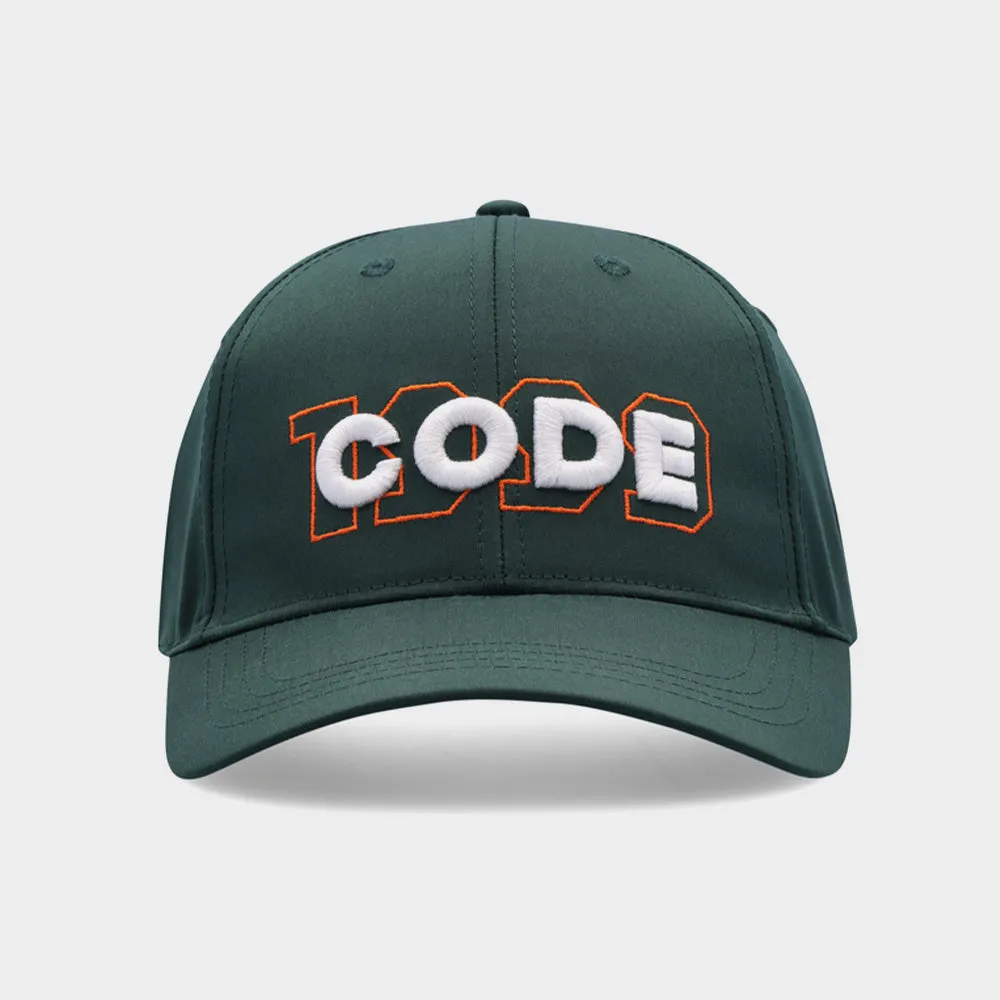 Code Unisex Basic Branded Peak Cap Green/Multi _ 180587 _ Green