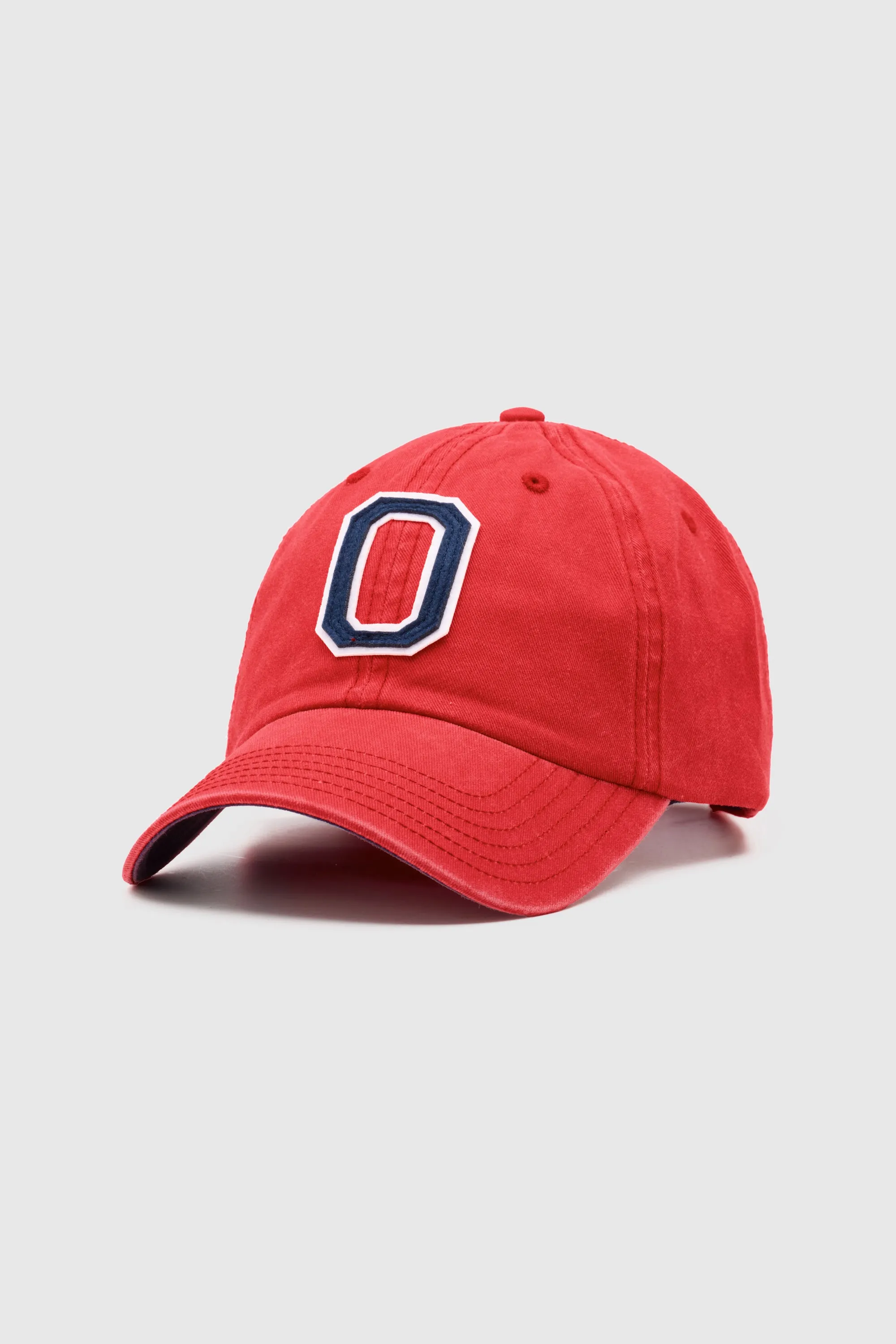 Collegiate Letter Cap Washed Red