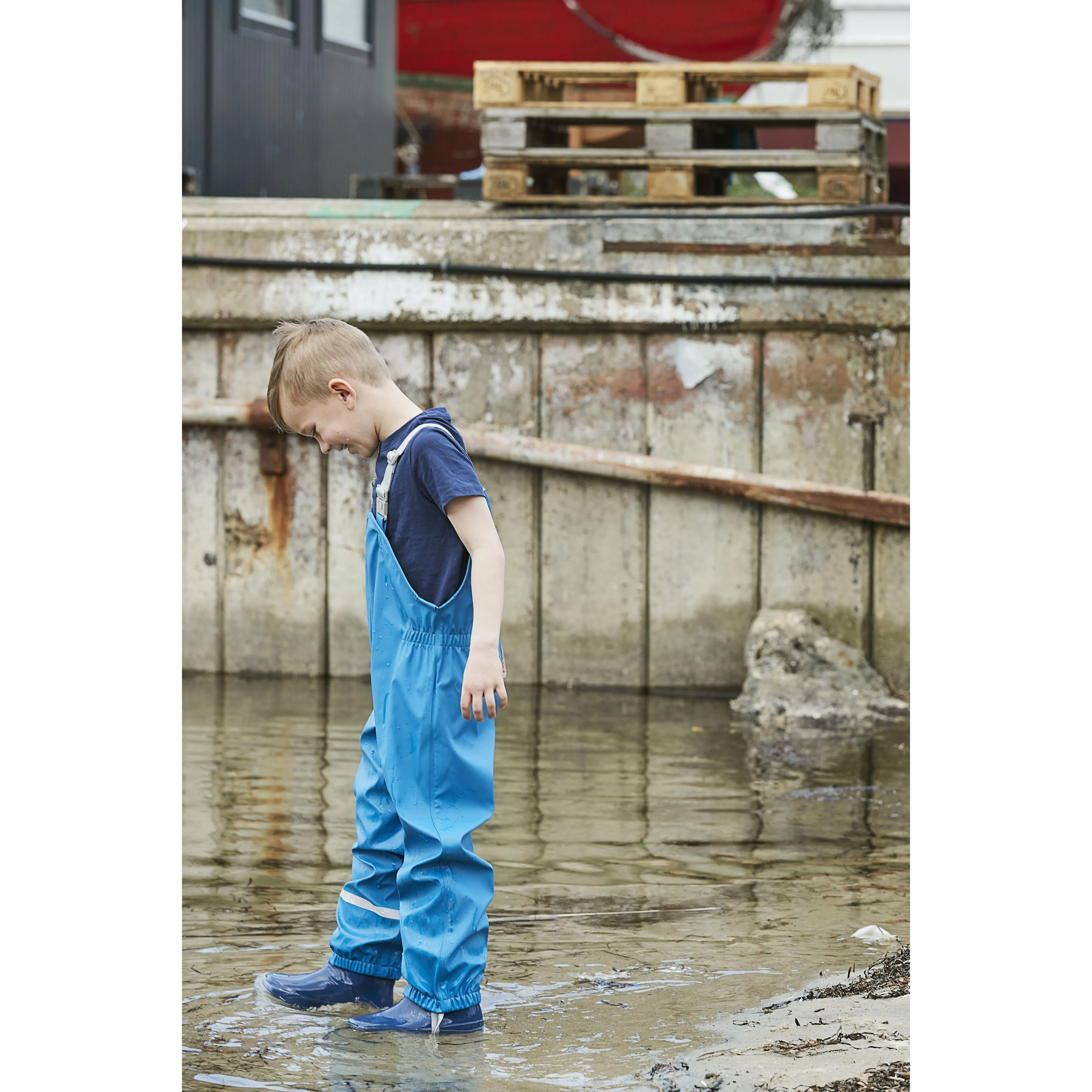 Color Kids Rain Jacket & Bib Pant Set - Delphinium Blue