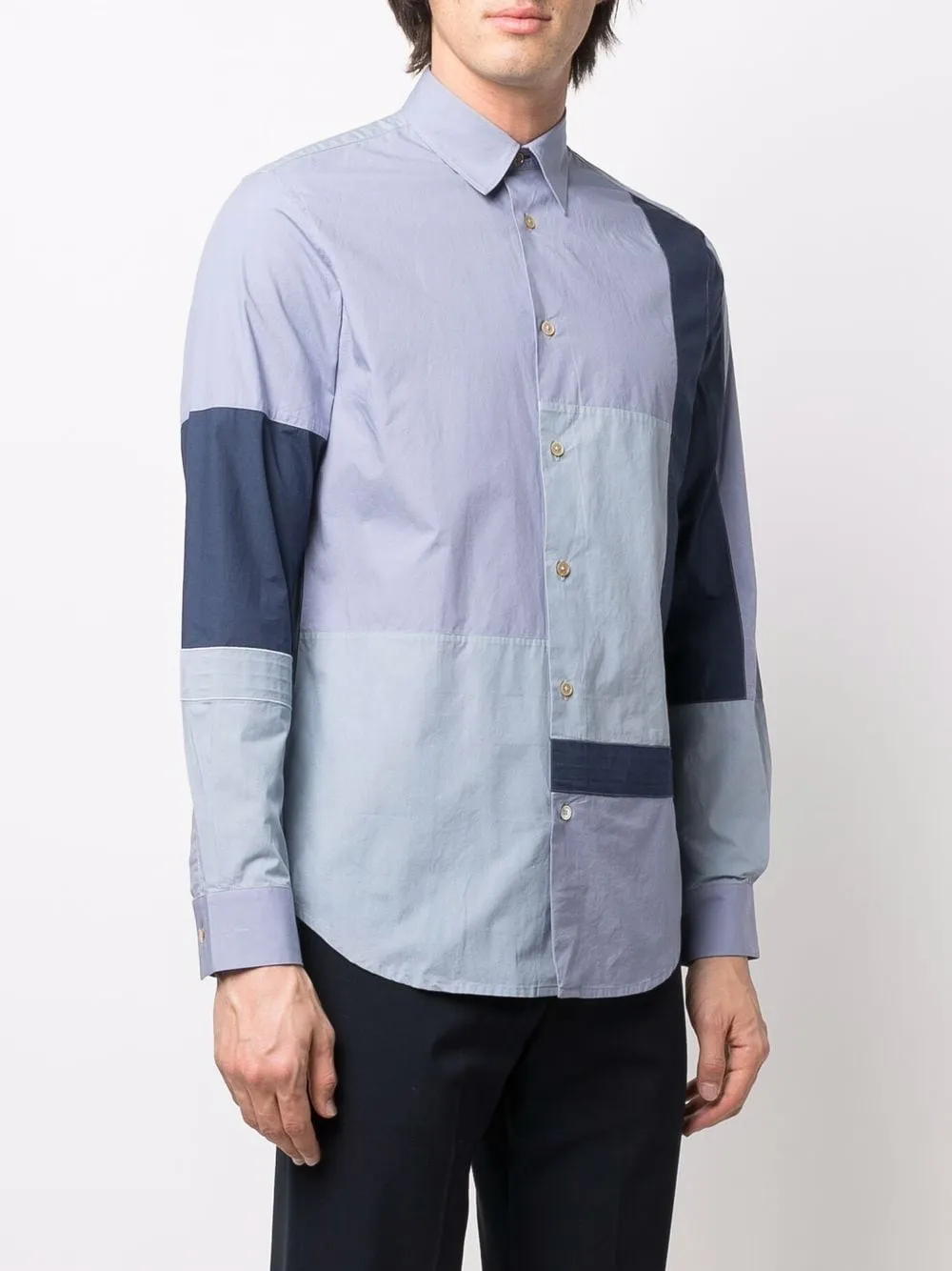 Colour-Block Panel Shirt