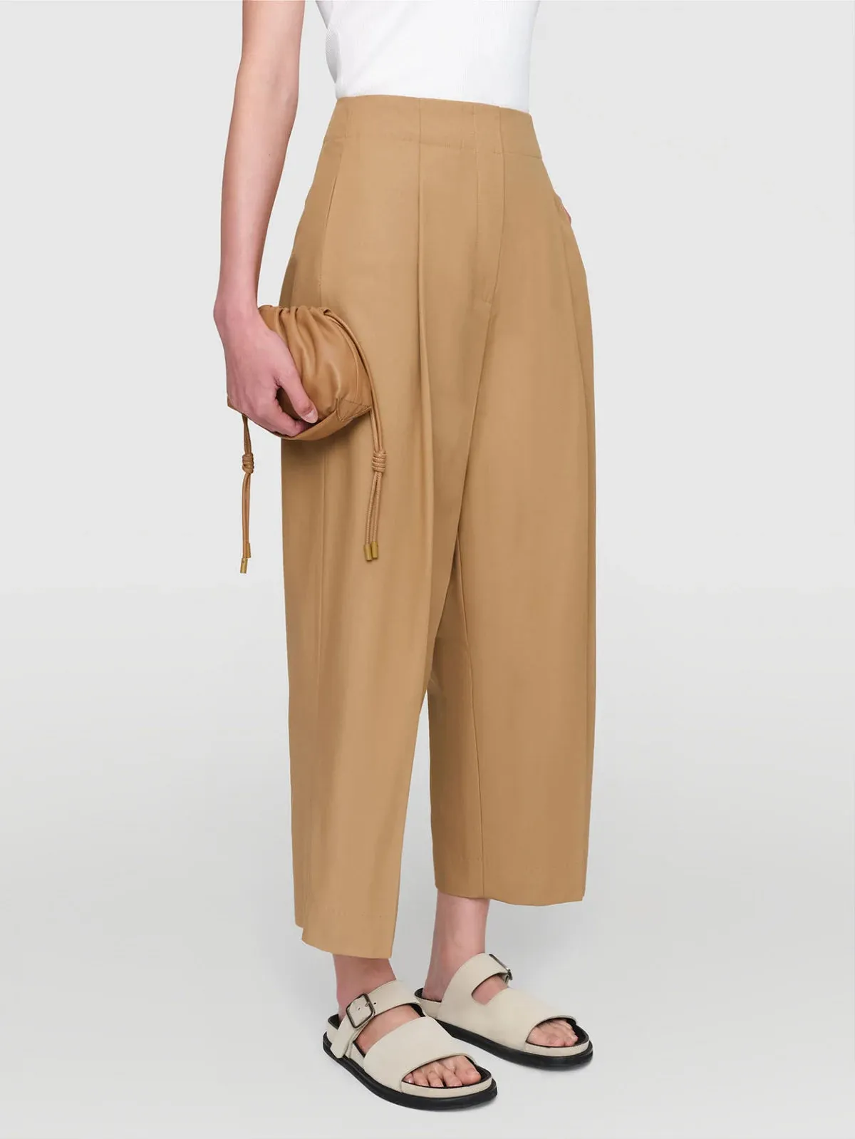 Cotton Twill Caeman Pants Camel