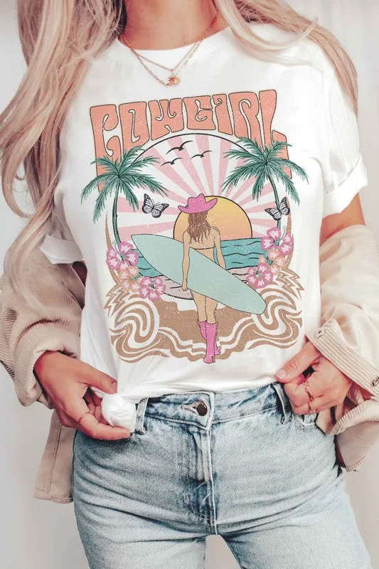 COWGIRL SURF Graphic Tee