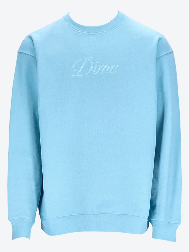 Cursive logo crewneck