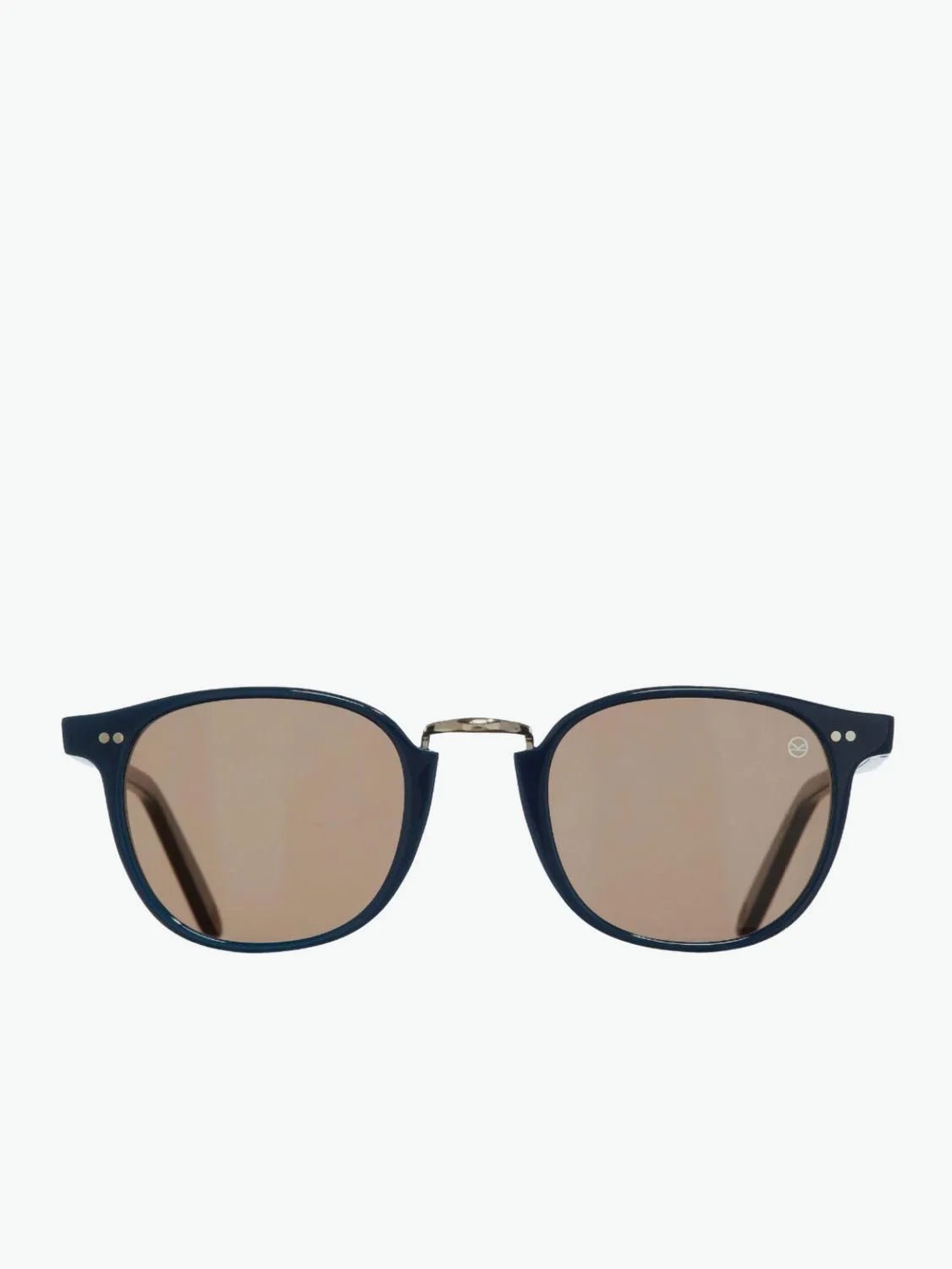 Cutler and Gross Kingsman Round Sunglasses Marine Blue