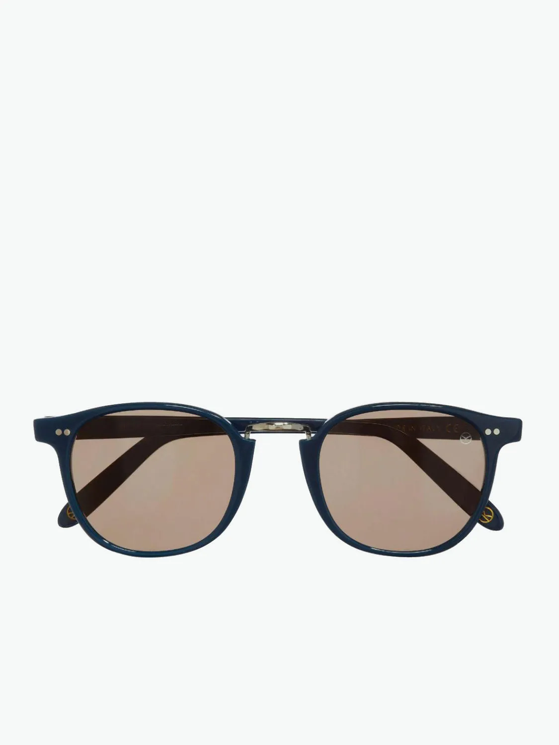 Cutler and Gross Kingsman Round Sunglasses Marine Blue