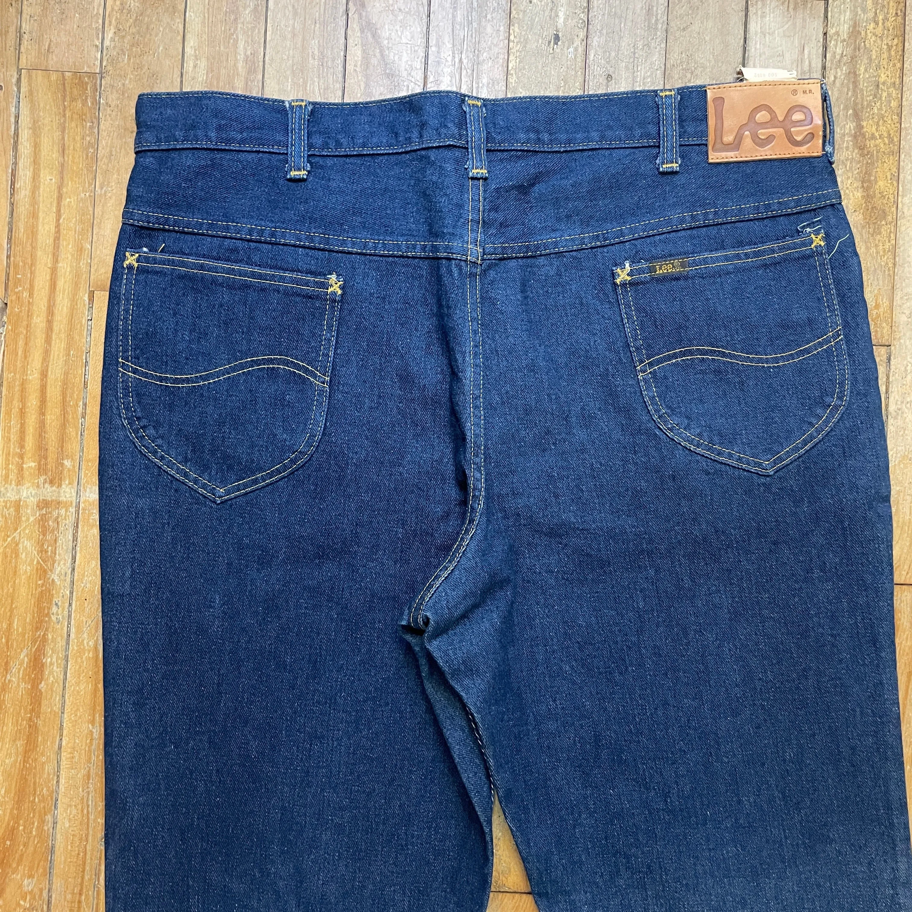 Deadstock Vintage Lee Deep Wash Jeans Union Made in Canada 40" Waist