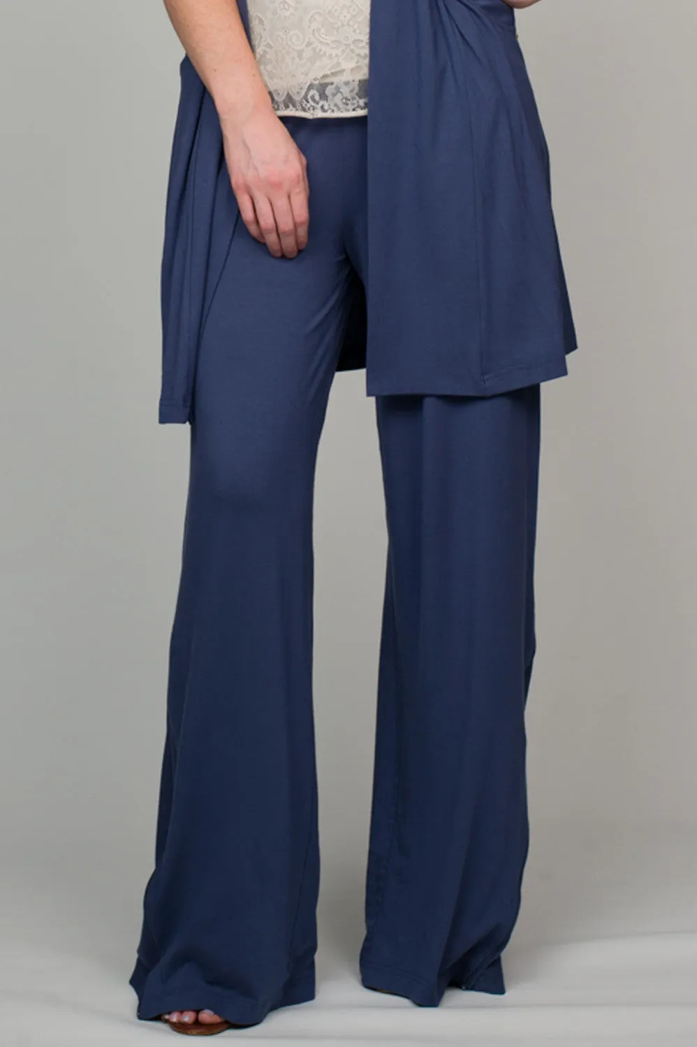 Denim Wide Leg Pants