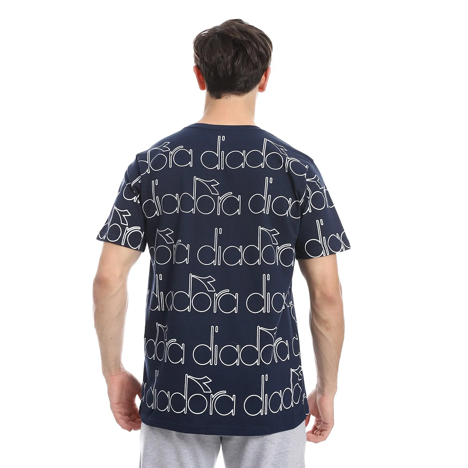 Diadora Men Cotton Printed  T-Shirt