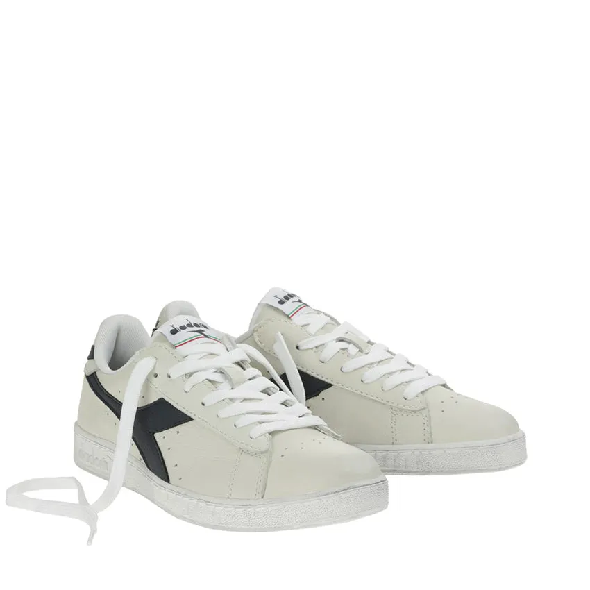 DIADORA SNEAKERS GAME L LOW WAXED BIANCO - BLU