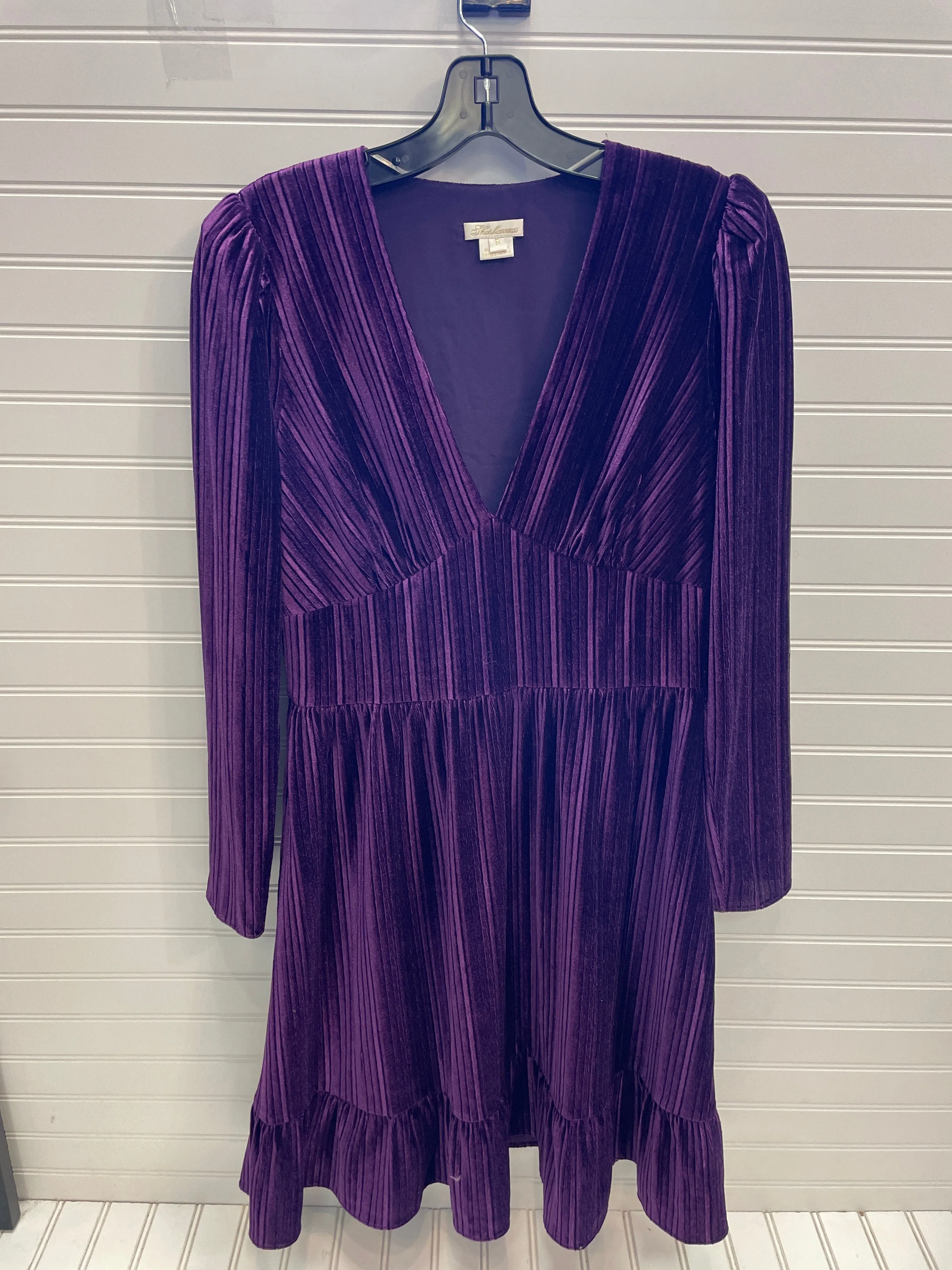 Dress Casual Midi By Shosanna In Purple, Size: 8