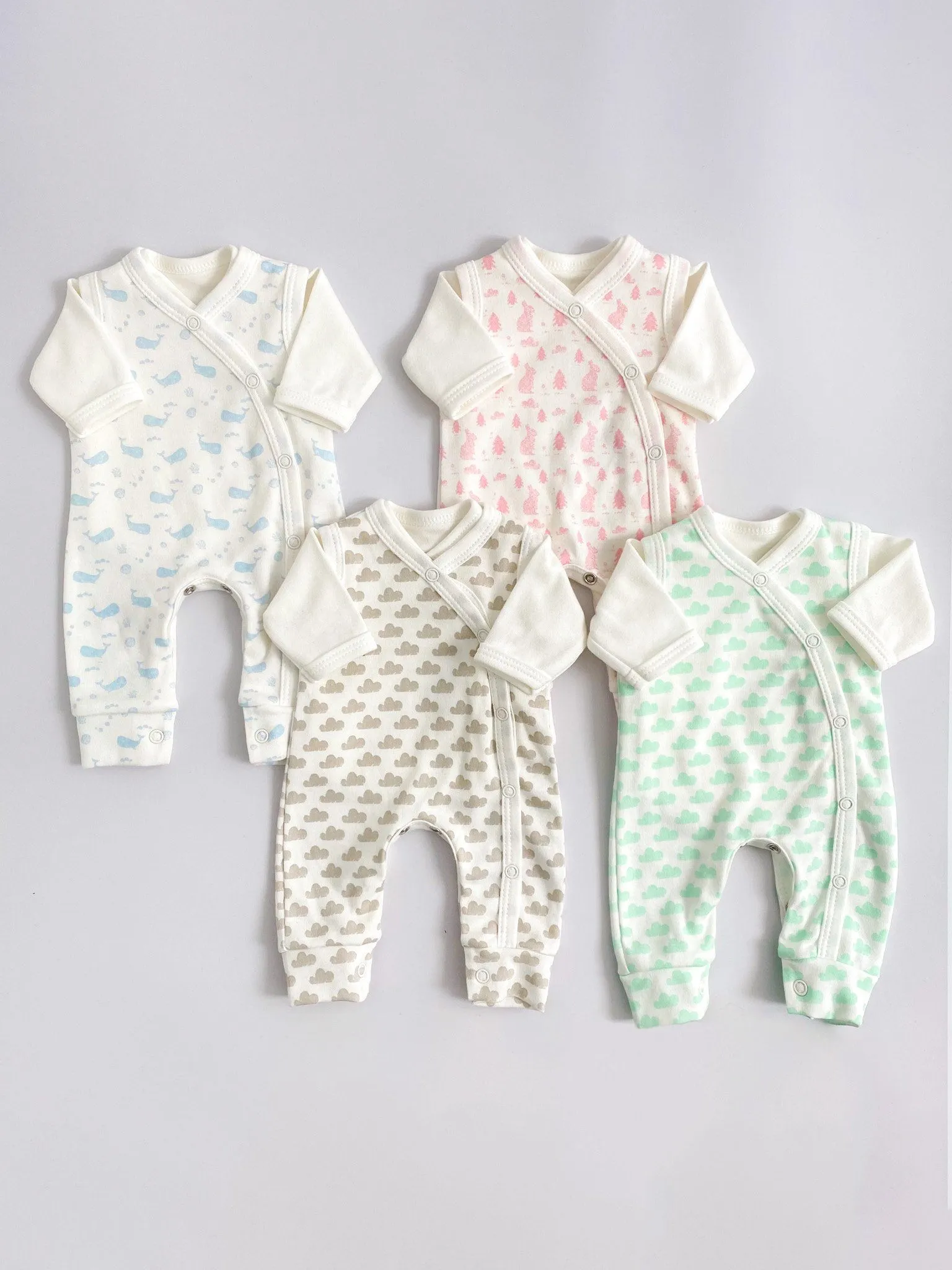 Dungaree & Top Set, Bunny Meadow, Premium 100% Organic Cotton