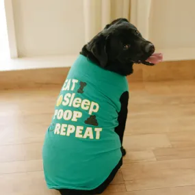 Eat Sleep Poop Repeat Dog T-shirt