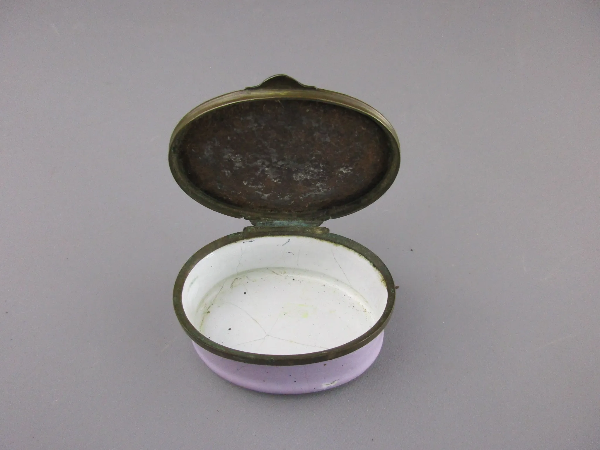 Enamel Patch Box London Antique Georgian c1800