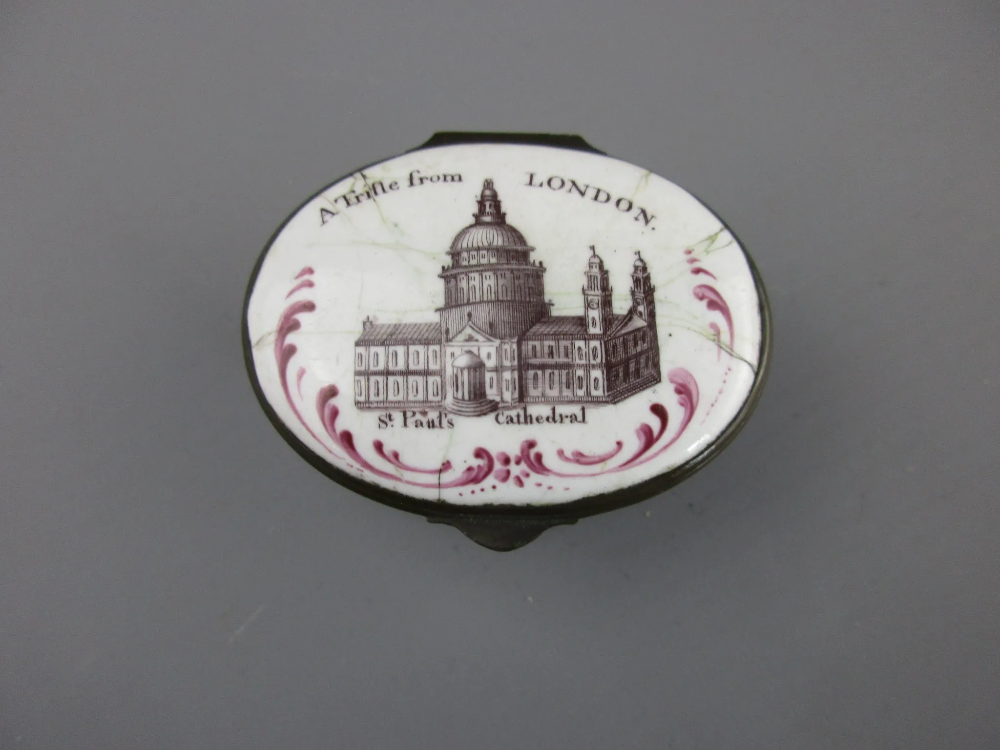 Enamel Patch Box London Antique Georgian c1800