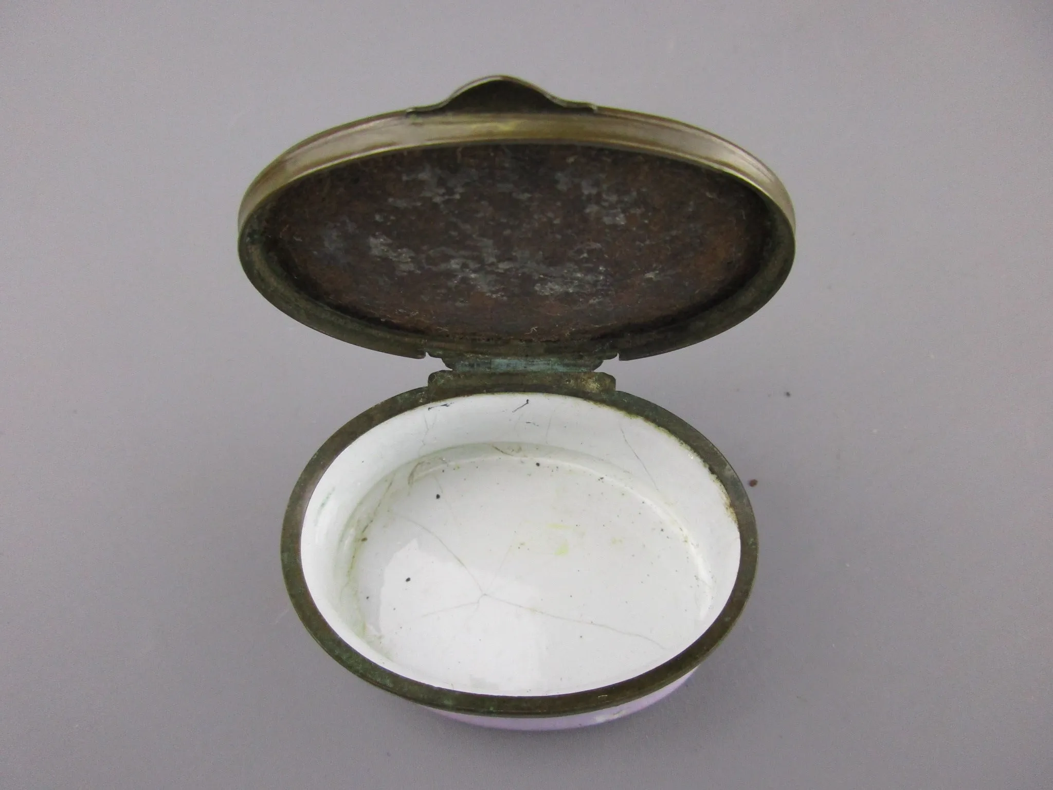 Enamel Patch Box London Antique Georgian c1800