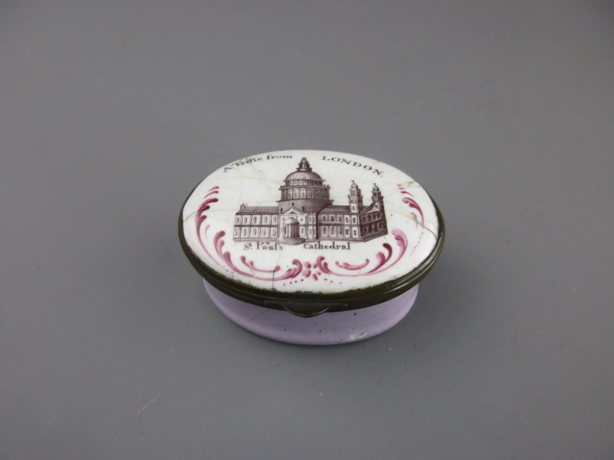 Enamel Patch Box London Antique Georgian c1800